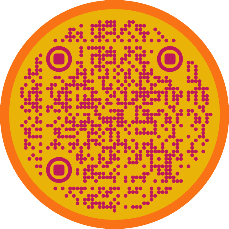 Example restaurant QR code style created with GigaQR