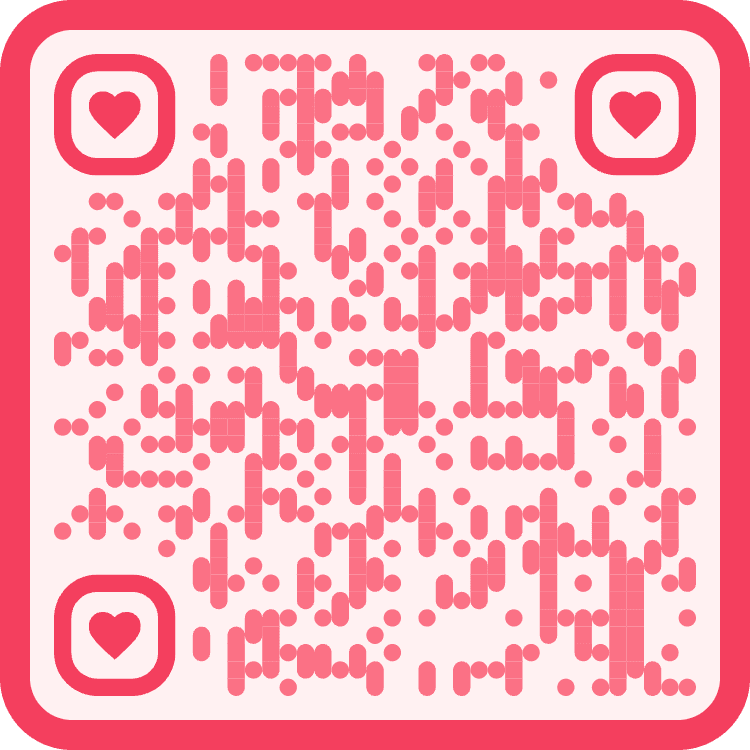Example social profile QR code made using GigaQR